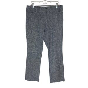 7th Avenue NY & Co  Linen Blend Pants Womens Size 12 Light Blue